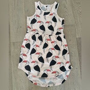 Tea Collection Toucan Bird Printed Skirted Tank Dress
